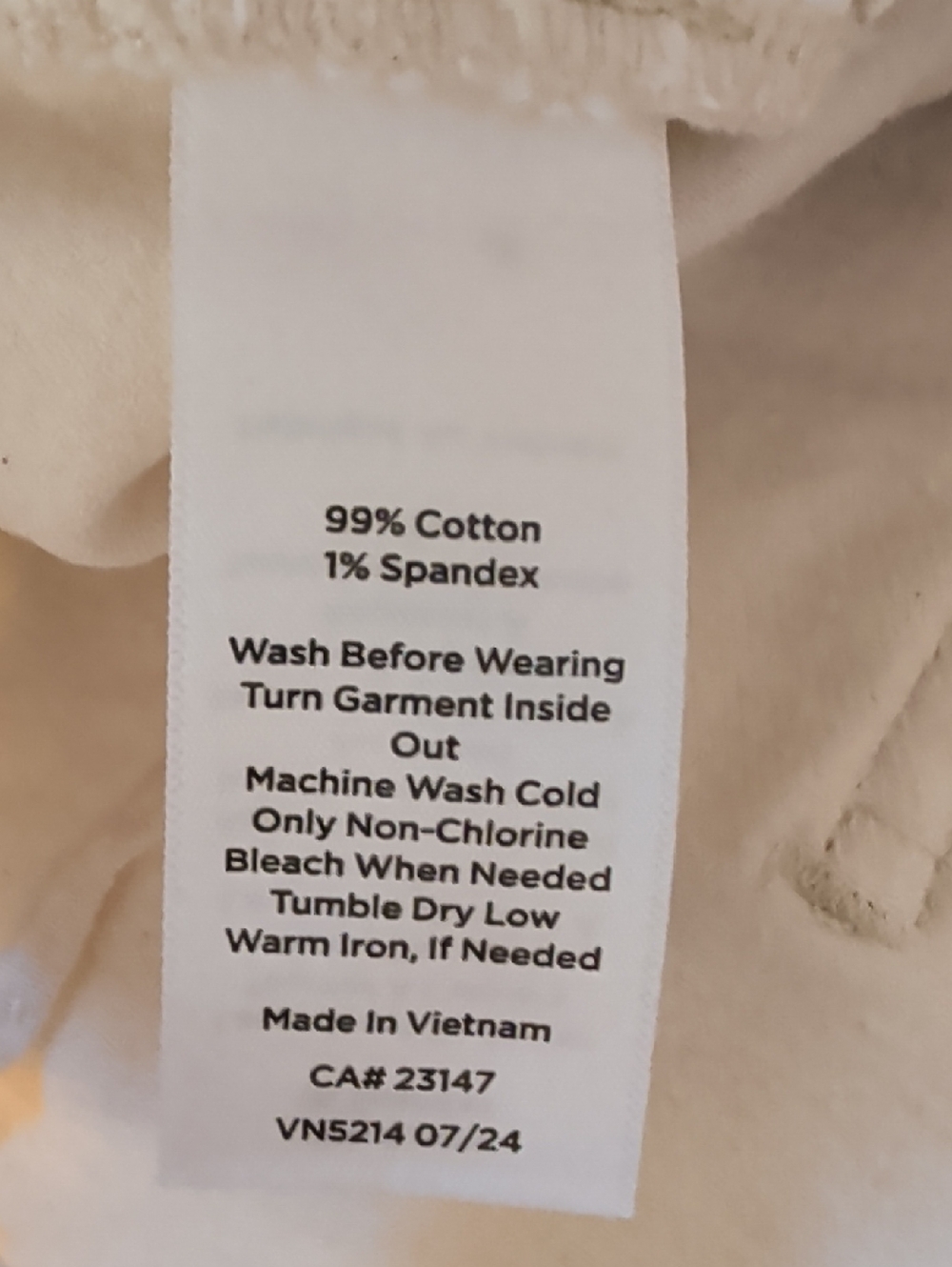 Talbots Classic Jean Denim Trouser with Black Label Size 10  99% Cotton 1% Spand - Picture 3 of 11